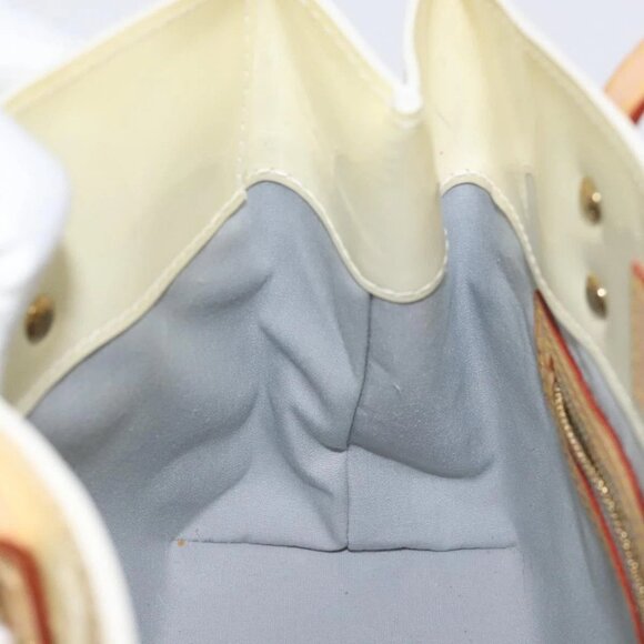 LOUIS VUITTON Monogram Vernis Reade PM Hand Bag Perle M91336 LV Auth BA3673 - Picture 12 of 16